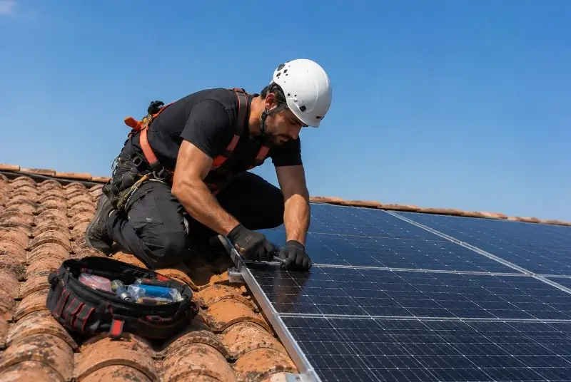 Maintenance et monitoring de panneaux solaires à Saint-Polycarpe